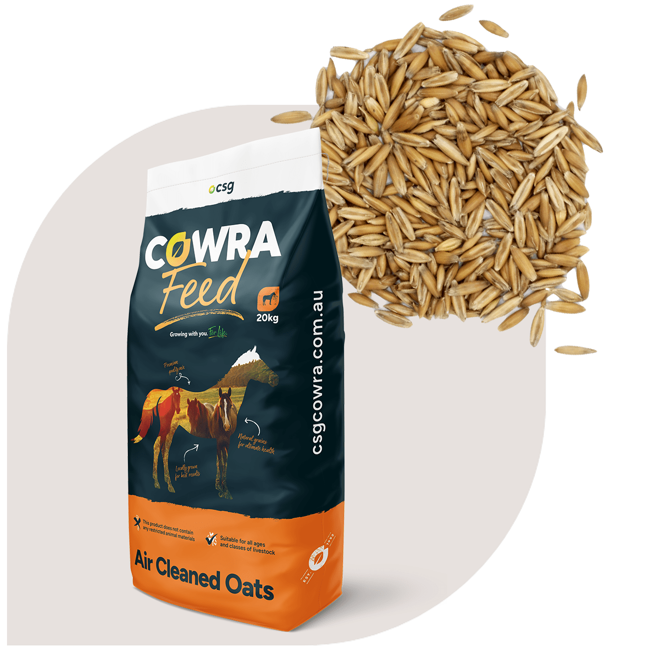 Cowra Seed Air Cleaned Whole Oats