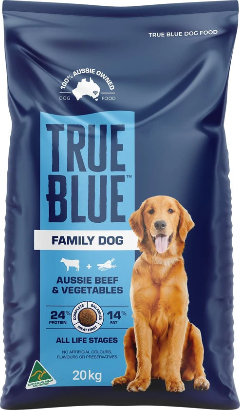 True Blue Family Dog Aussie Beef & Veg 20KG