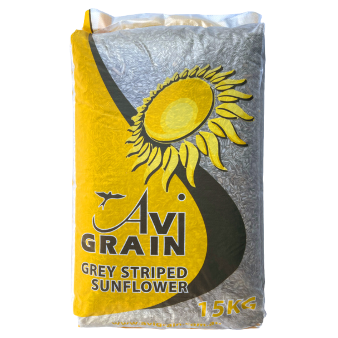 Avigrain Grey Stripped Sunflower 15KG