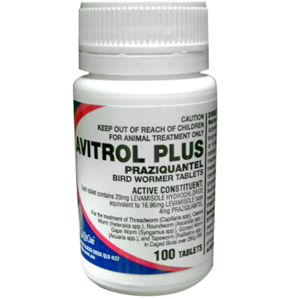 Mavlab Avitrol Plyus Bird Worm 100 Tablets