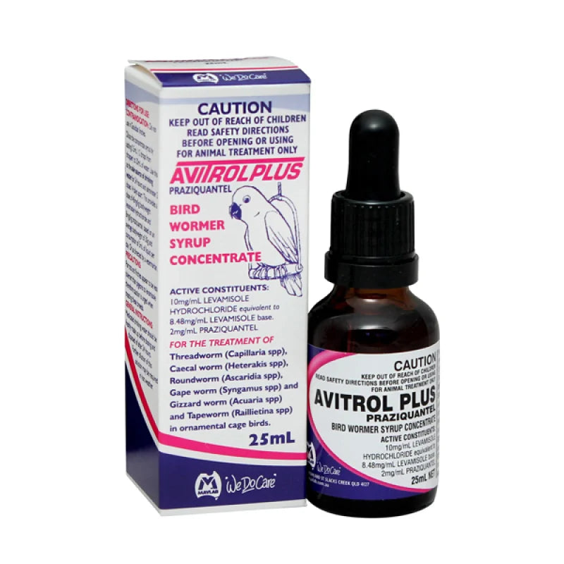 Mavlab Avitrol Plus Bird Worm Syrup 25ML